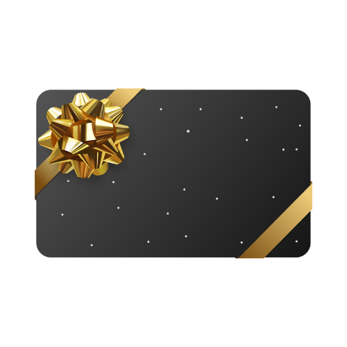Schwarze Geschenkkarte